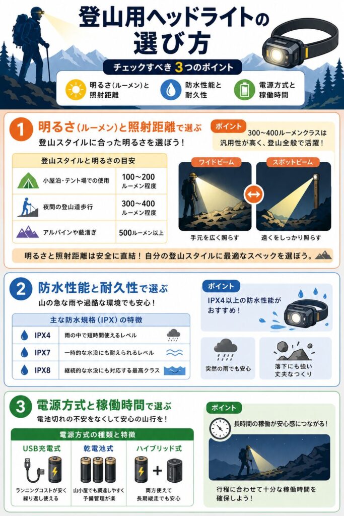 登山用ヘッドライト